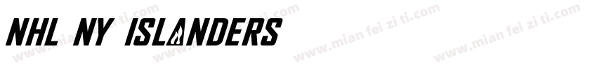 NHL NY Islanders字体转换